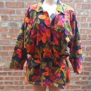 Vintage Live in Color 1980s Duffle Jacket